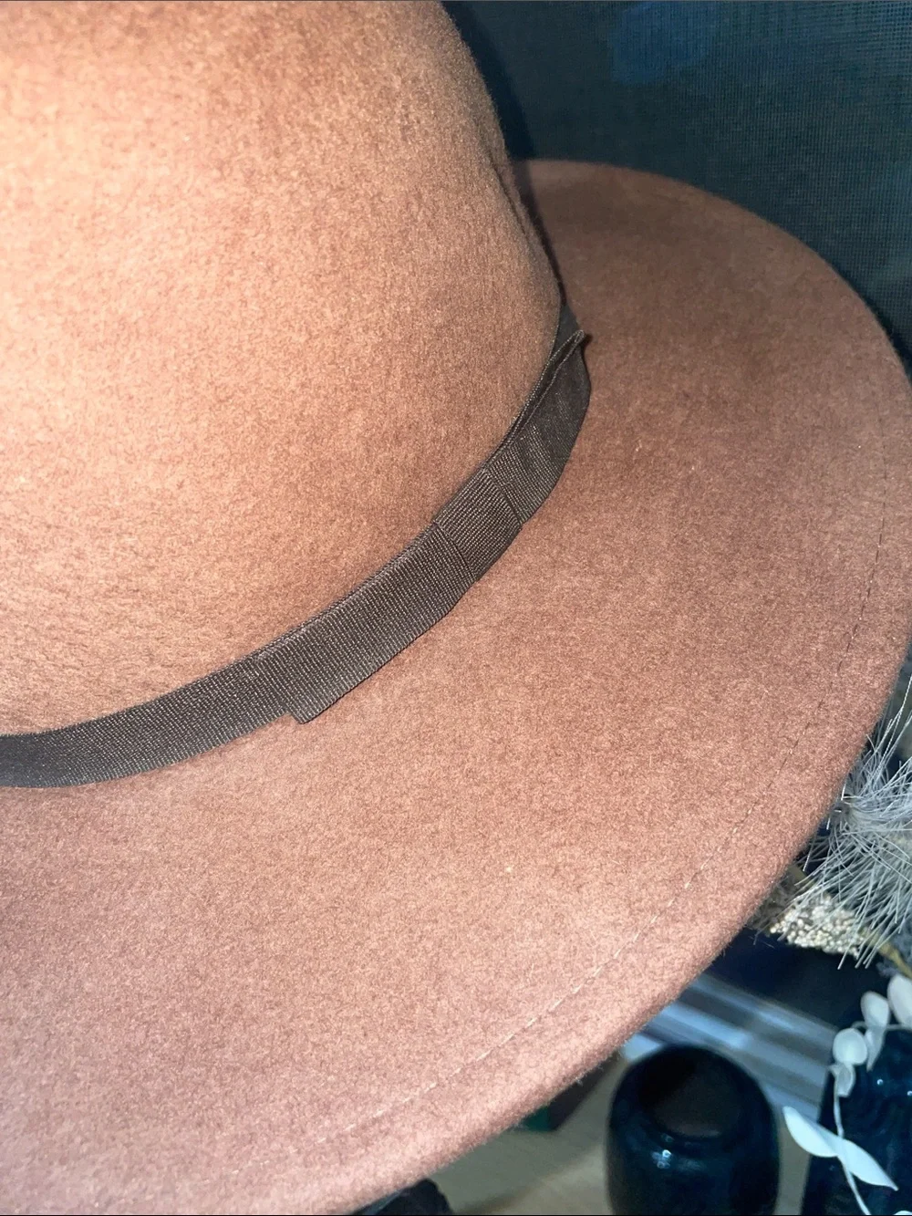 World Market Brown Wool Hat • 22” 🤎